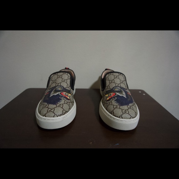 Buy Gucci Dublin Angry Wolf Slip-On - 4971059JB10 | GOAT Gucci Wolf slip ons, Size 9.